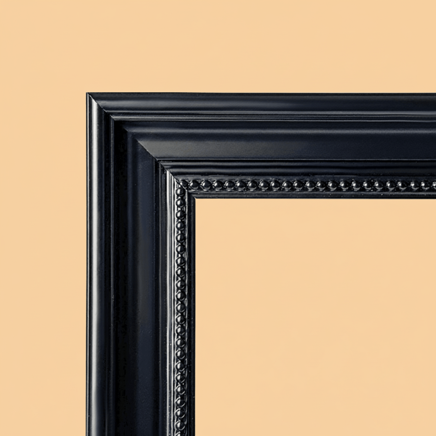 Czarna rama dekoracyjna do obrazów na płótnie - Emmygift.pl