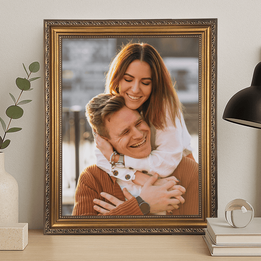 Portret zakochanych - personalizowany obraz na płótnie dla pary - Emmygift.pl