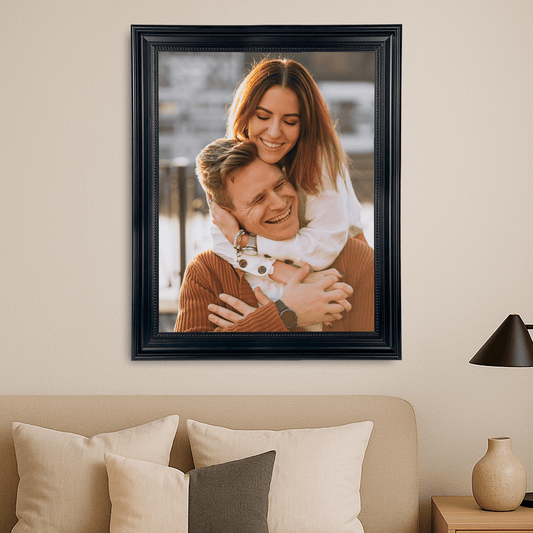 Portret zakochanych - personalizowany obraz na płótnie dla pary - Emmygift.pl