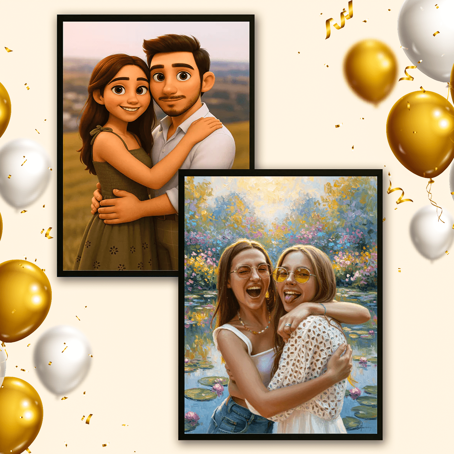 Portret na plakacie - Emmygift.pl