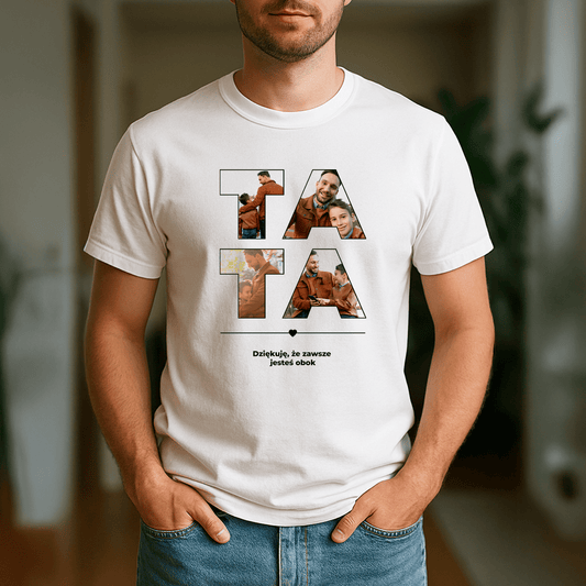 Dziękuję, że jesteś obok - koszulka z nadrukiem - Emmygift.pl