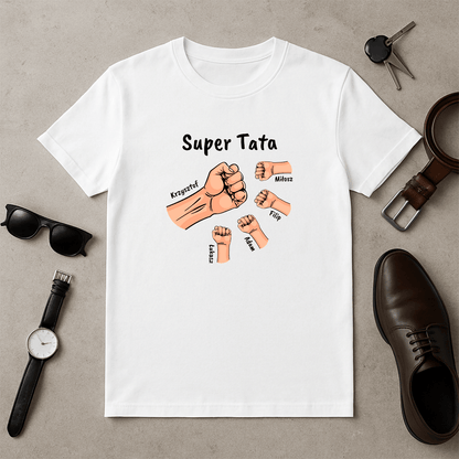 Super tata - koszulka z nadrukiem dla taty - Emmygift.pl
