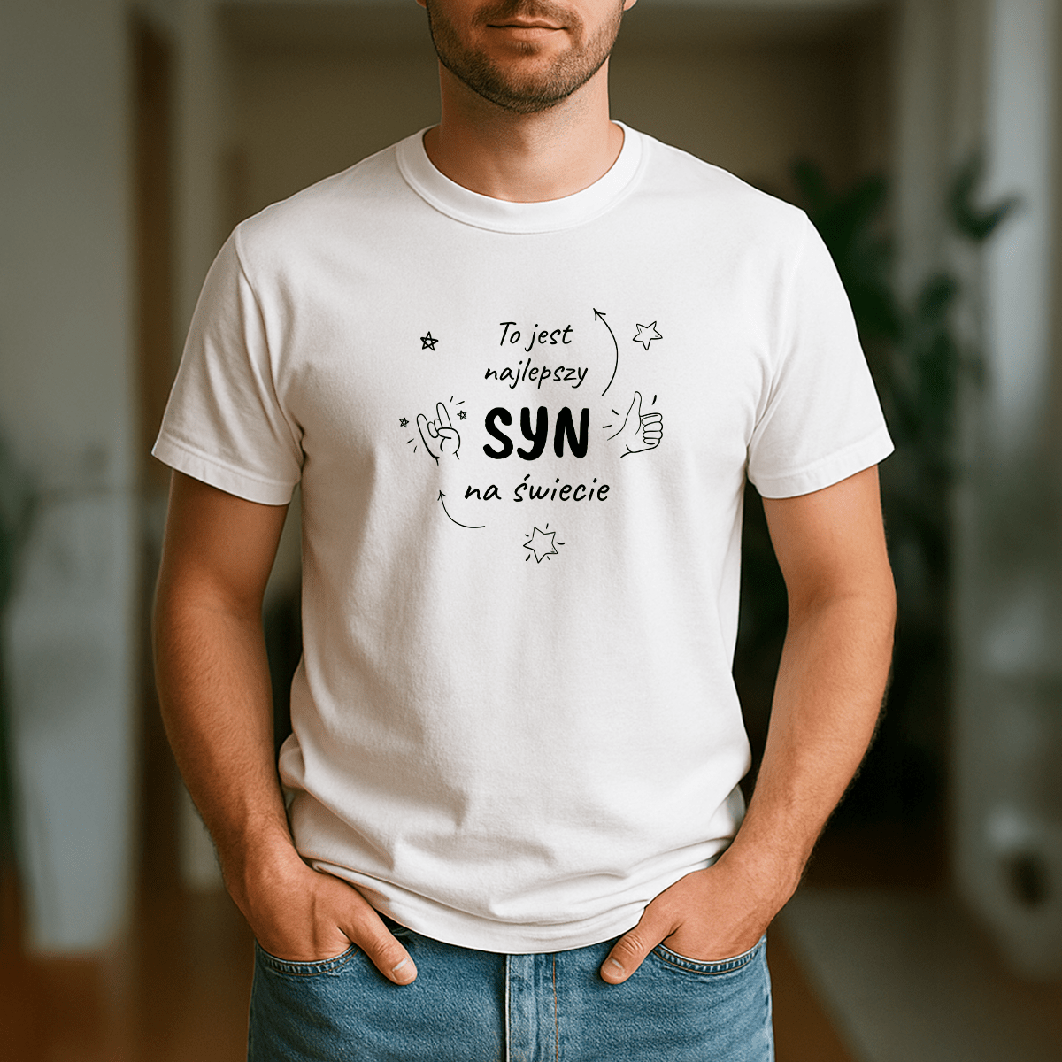Najlepszy syn na świecie - koszulka z nadrukiem dla syna - Emmygift.pl