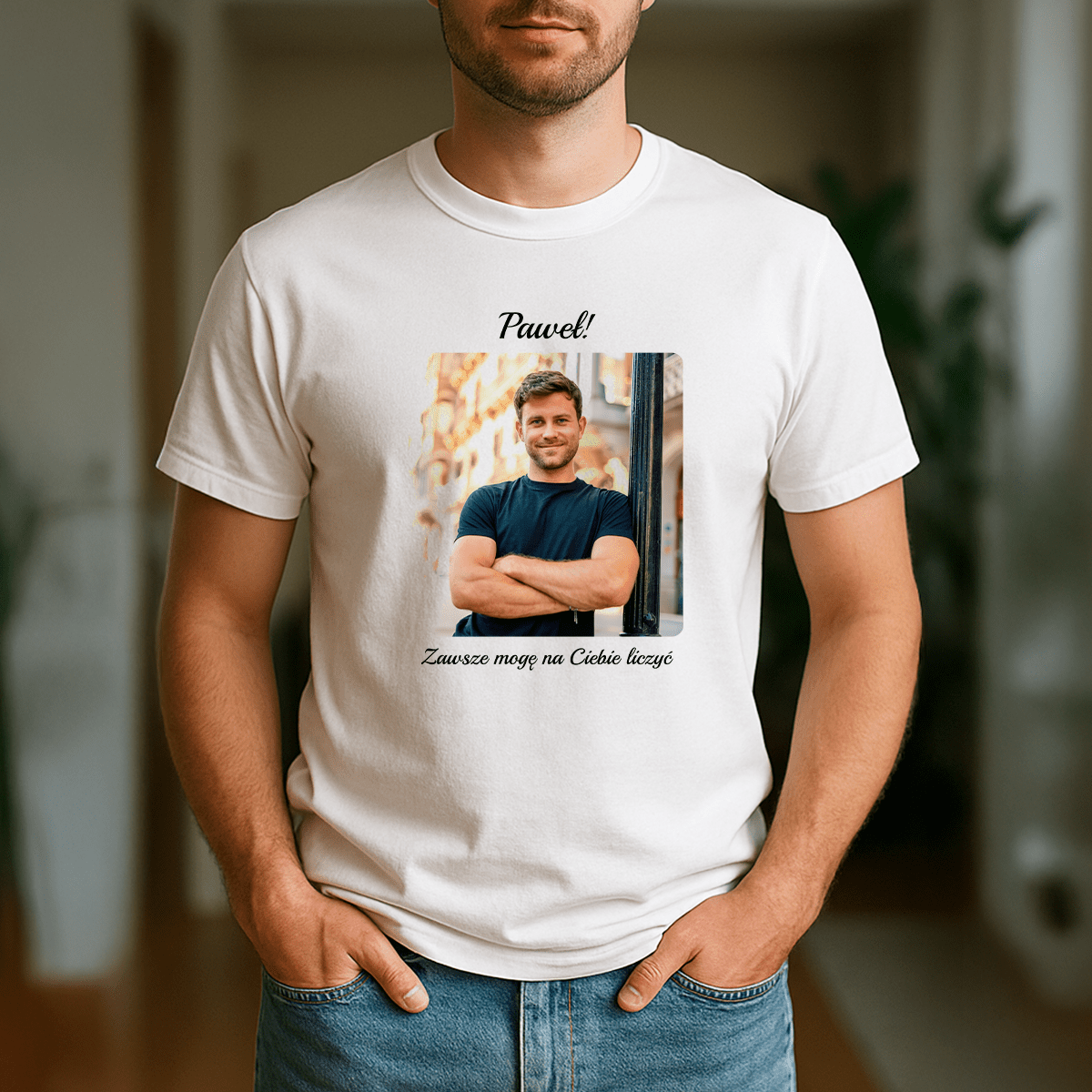 Zawsze mogę na Ciebie liczyć - koszulka z nadrukiem dla niego - Emmygift.pl