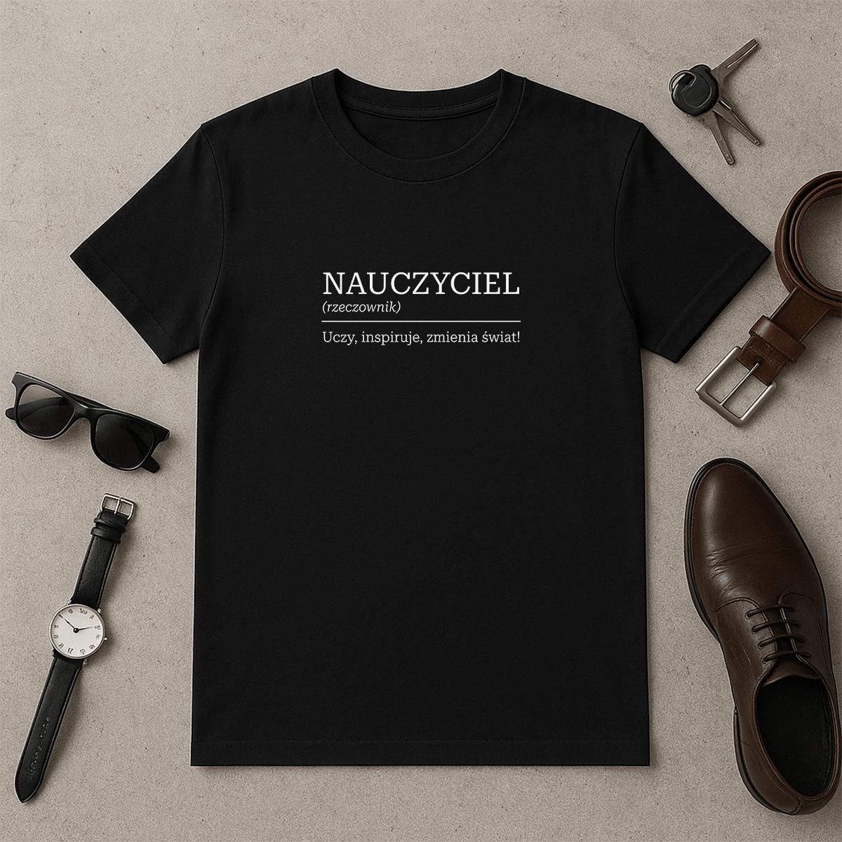 Nauczyciel - koszulka z nadrukiem dla nauczyciela - Emmygift.pl