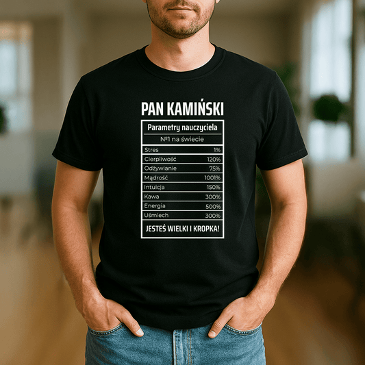 Nauczyciel nr 1 - koszulka z nadrukiem dla nauczyciela - Emmygift.pl