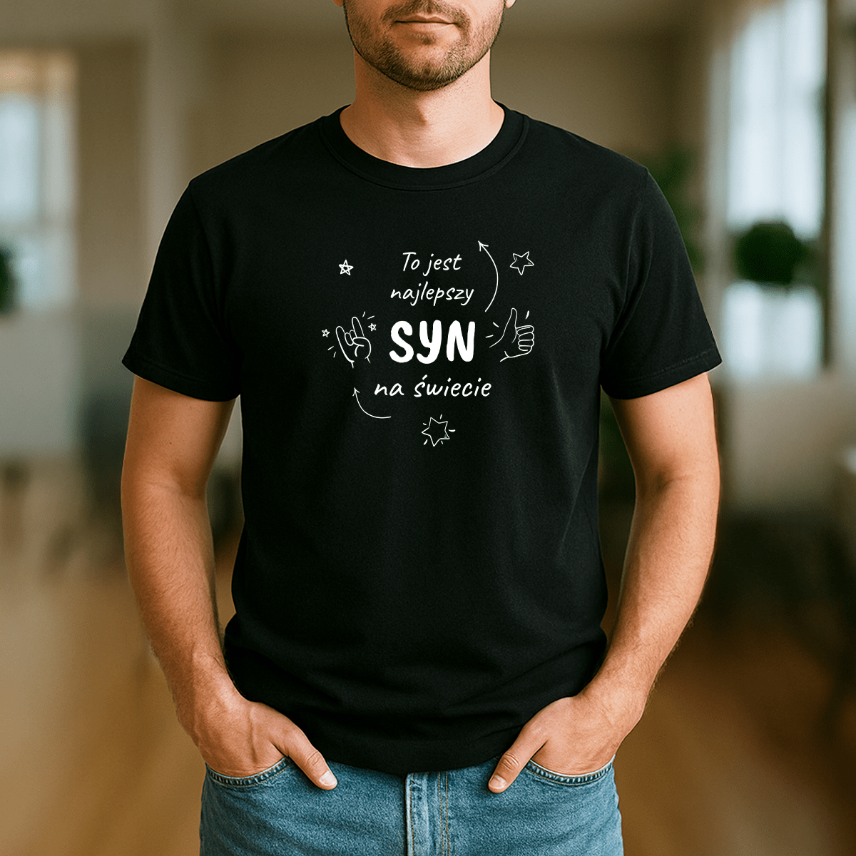 Najlepszy syn na świecie - koszulka z nadrukiem dla syna - Emmygift.pl