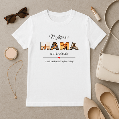 Najlepsza mama na świecie - koszulka z nadrukiem dla mamy - Emmygift.pl