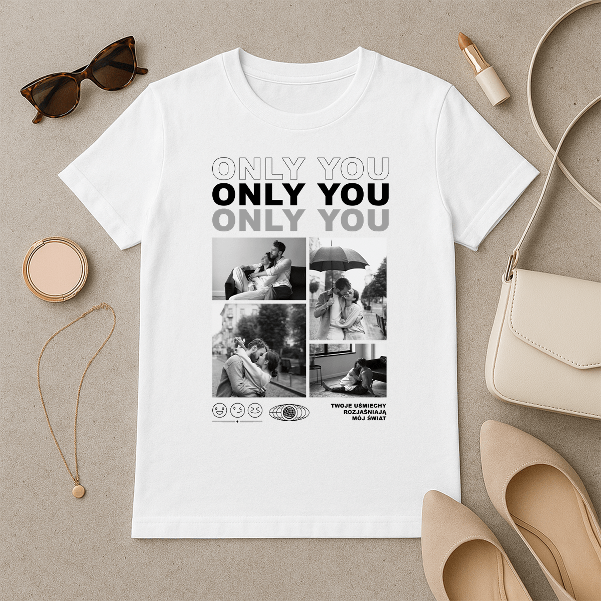 Only you - koszulka z nadrukiem dla niej - Emmygift.pl