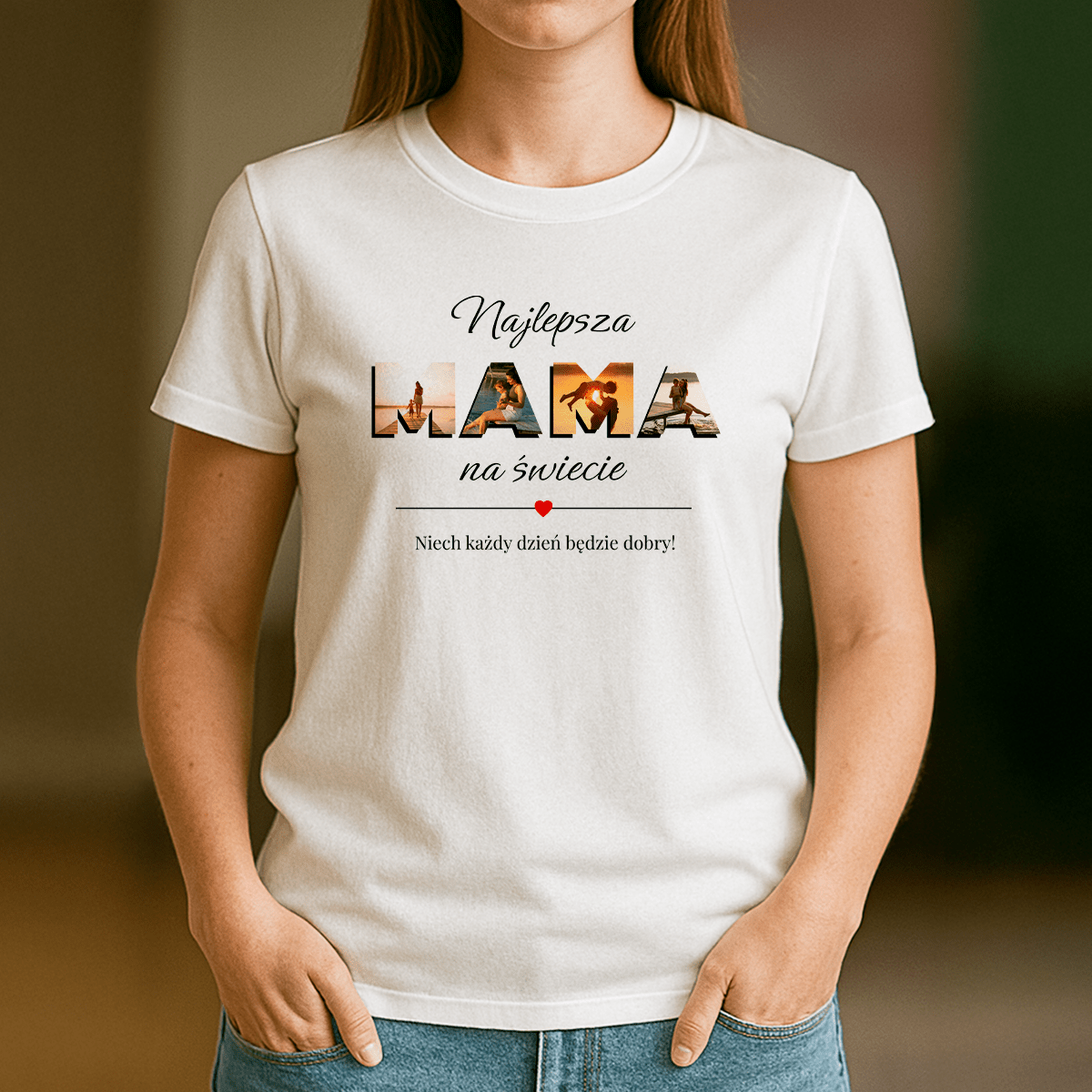 Najlepsza mama na świecie - koszulka z nadrukiem dla mamy - Emmygift.pl