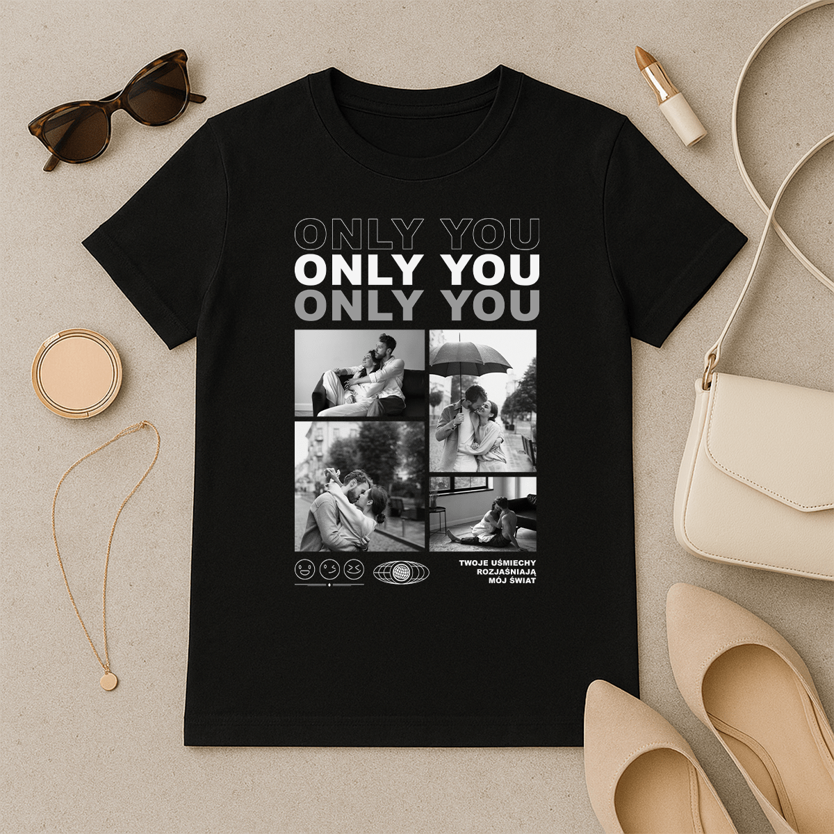 Only you - koszulka z nadrukiem dla niej - Emmygift.pl