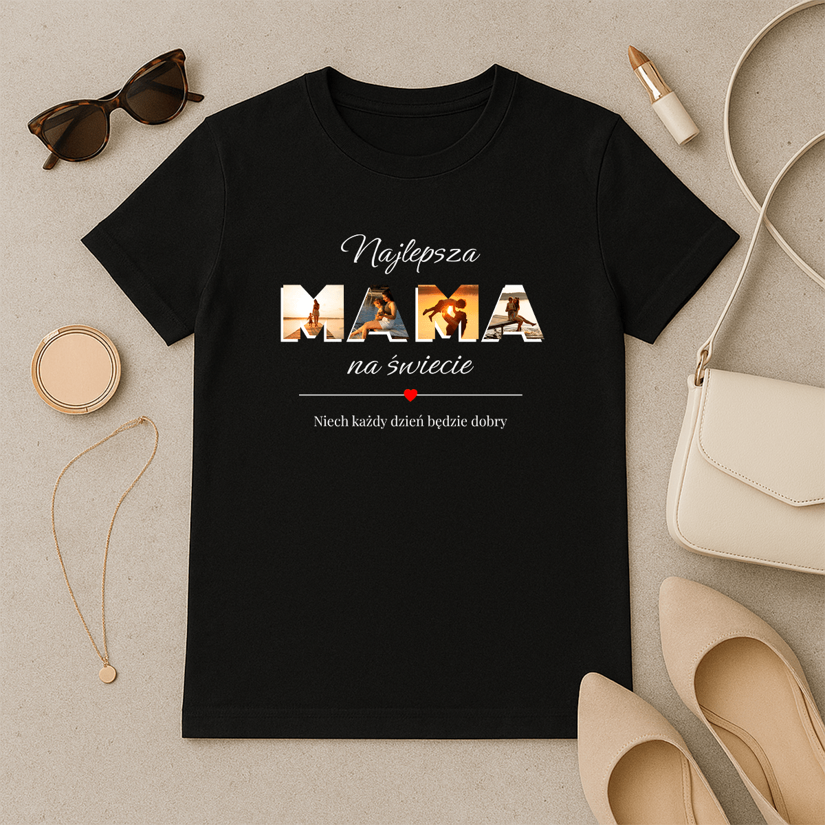 Najlepsza mama na świecie - koszulka z nadrukiem dla mamy - Emmygift.pl