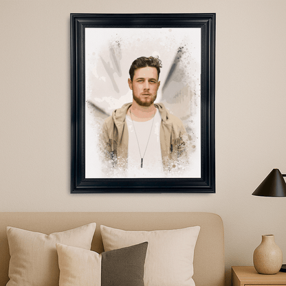 Artystyczny portret mężczyzny - portret na płótnie dla niego - Emmygift.pl