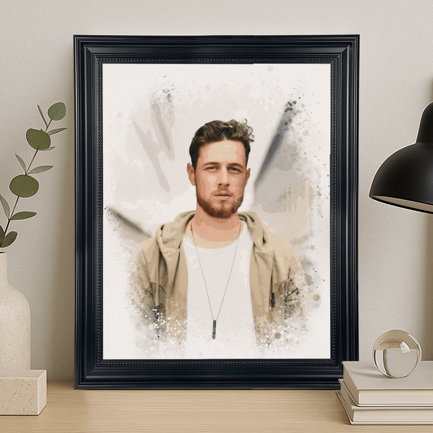Artystyczny portret mężczyzny - portret na płótnie dla niego - Emmygift.pl