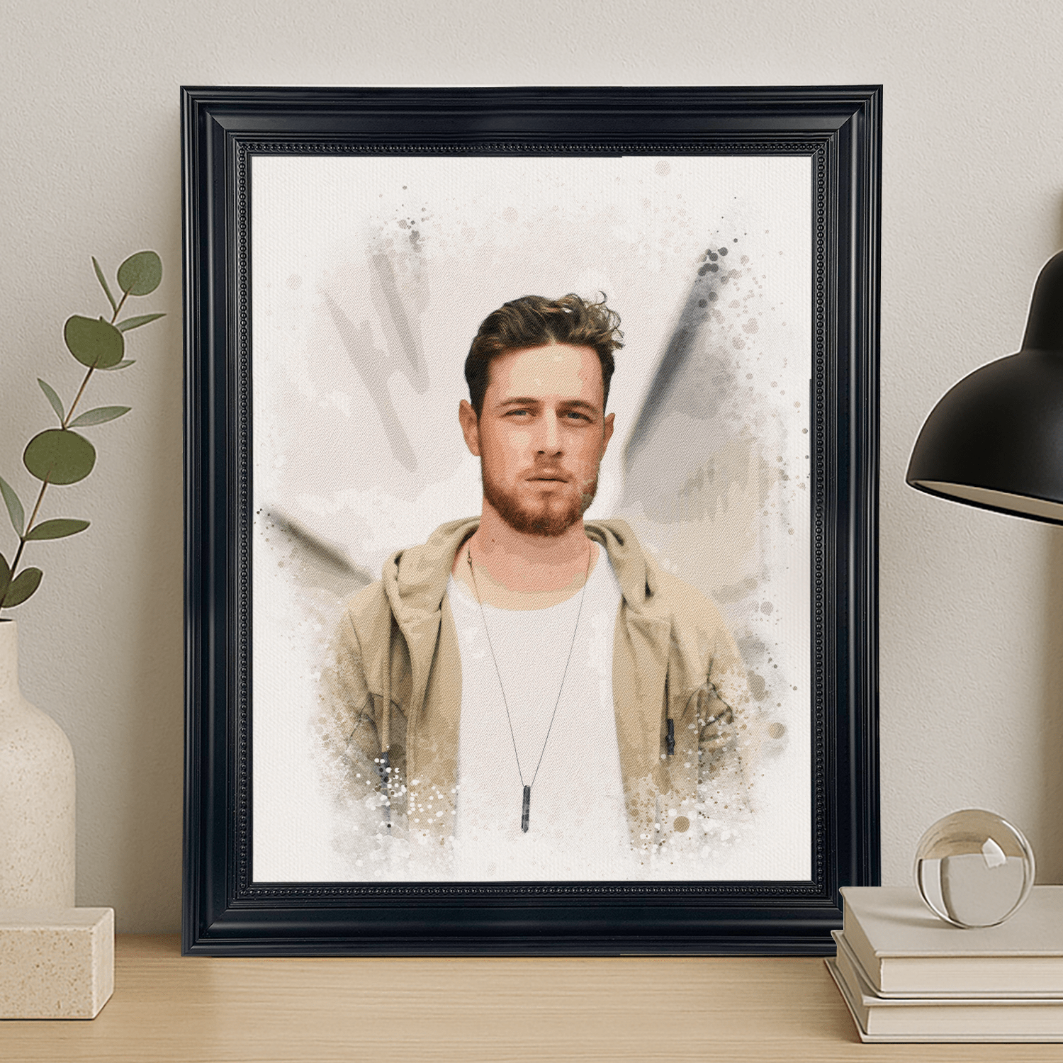 Artystyczny portret mężczyzny - portret na płótnie dla niego - Emmygift.pl