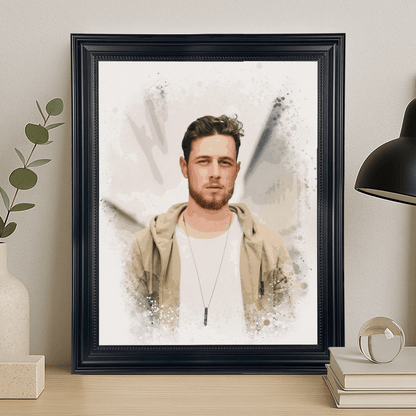Artystyczny portret mężczyzny - portret na płótnie dla niego - Emmygift.pl