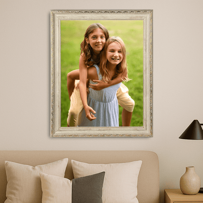 Dwie córki - portret na płótnie dla córki - Emmygift.pl