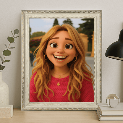 Dziewczyna w stylu animacji 3D - portret na płótnie dla niej - Emmygift.pl
