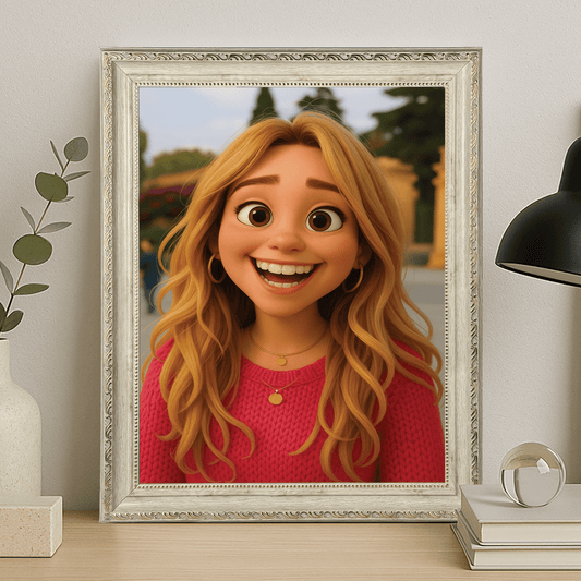 Dziewczyna w stylu animacji 3D - portret na płótnie dla niej - Emmygift.pl