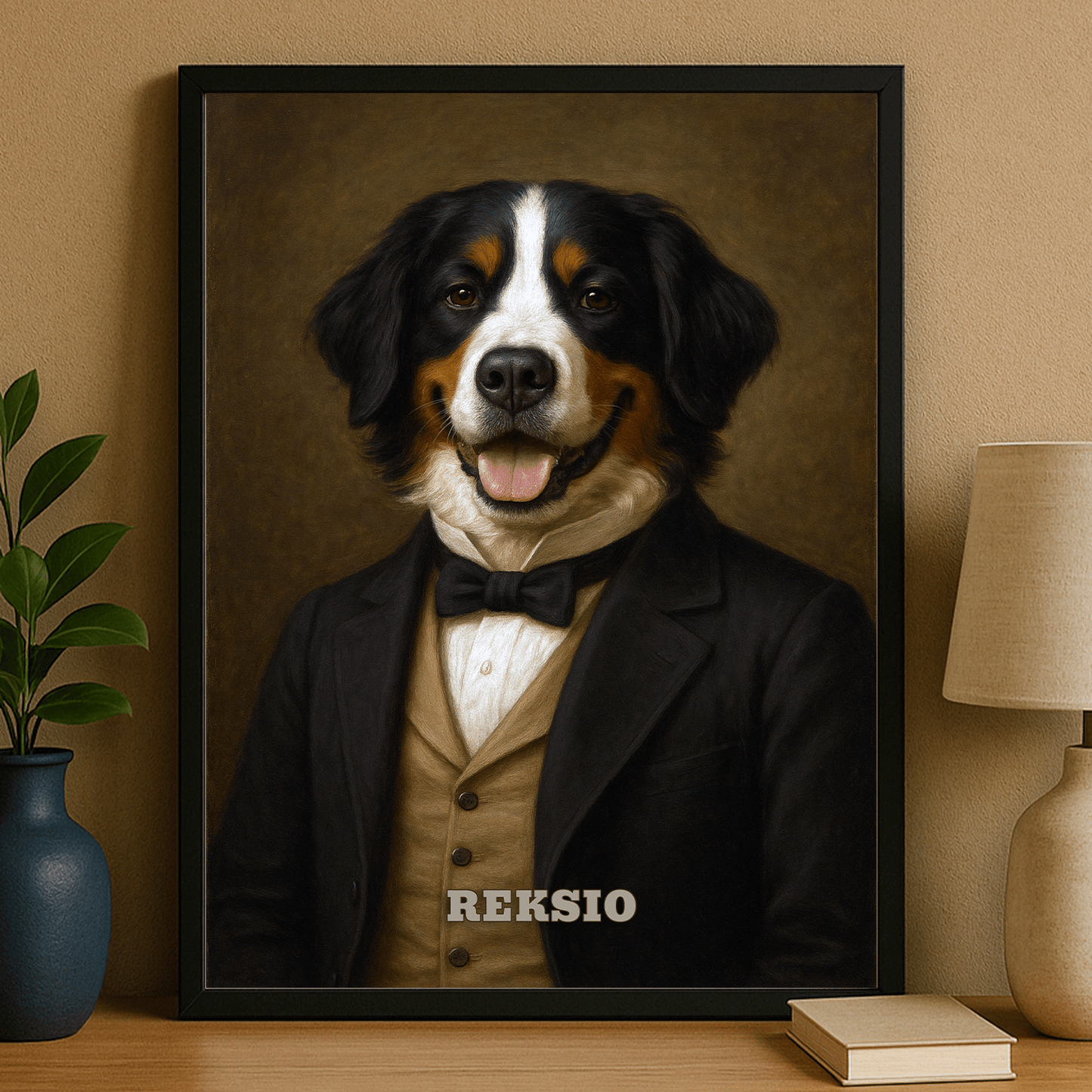 Elegancki pies - personalizowany plakat dla miłośników psów - Emmygift.pl