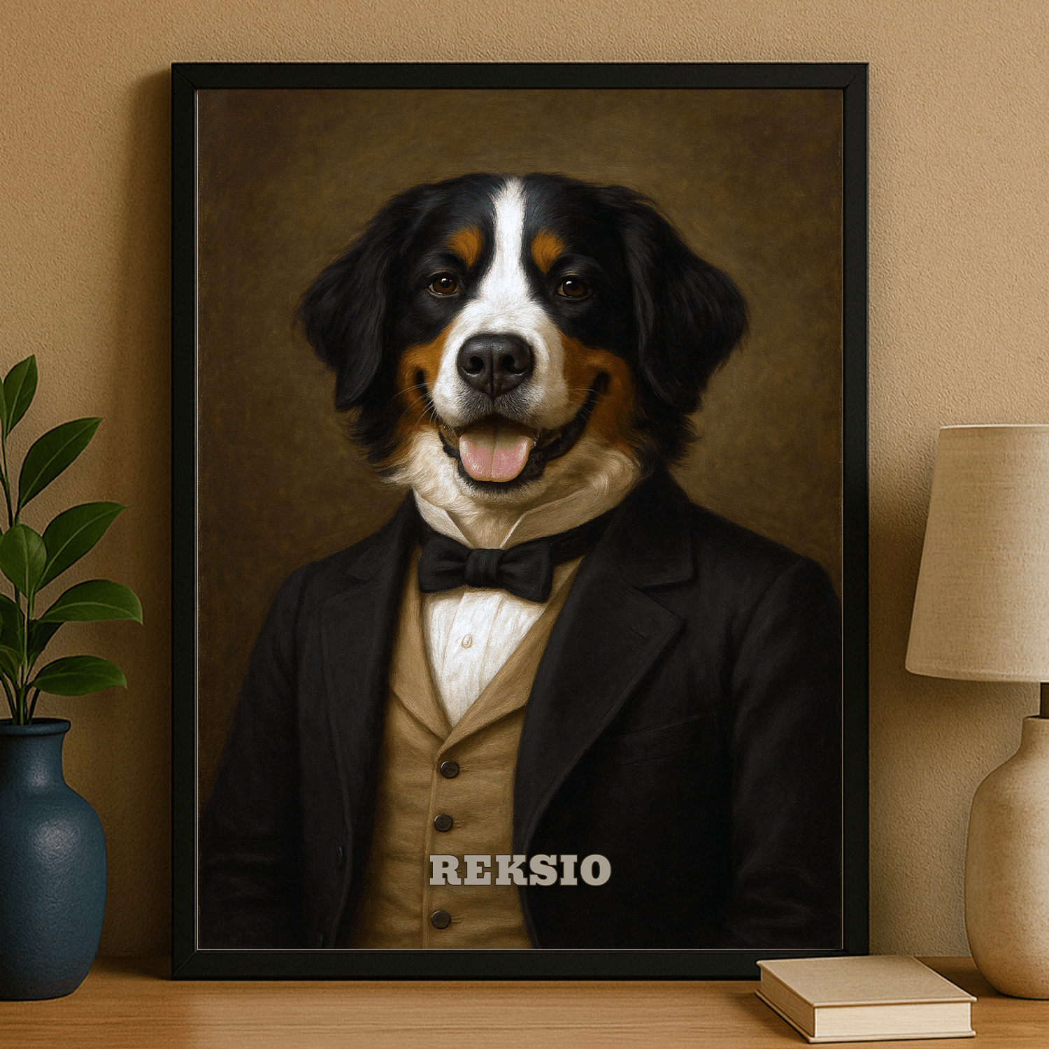 Elegancki pies - personalizowany plakat dla miłośników psów - Emmygift.pl