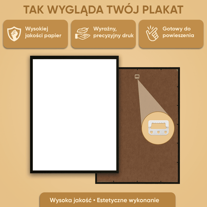 Fotografia + imię dziadka - plakat personalizowany dla dziadka - Emmygift.pl