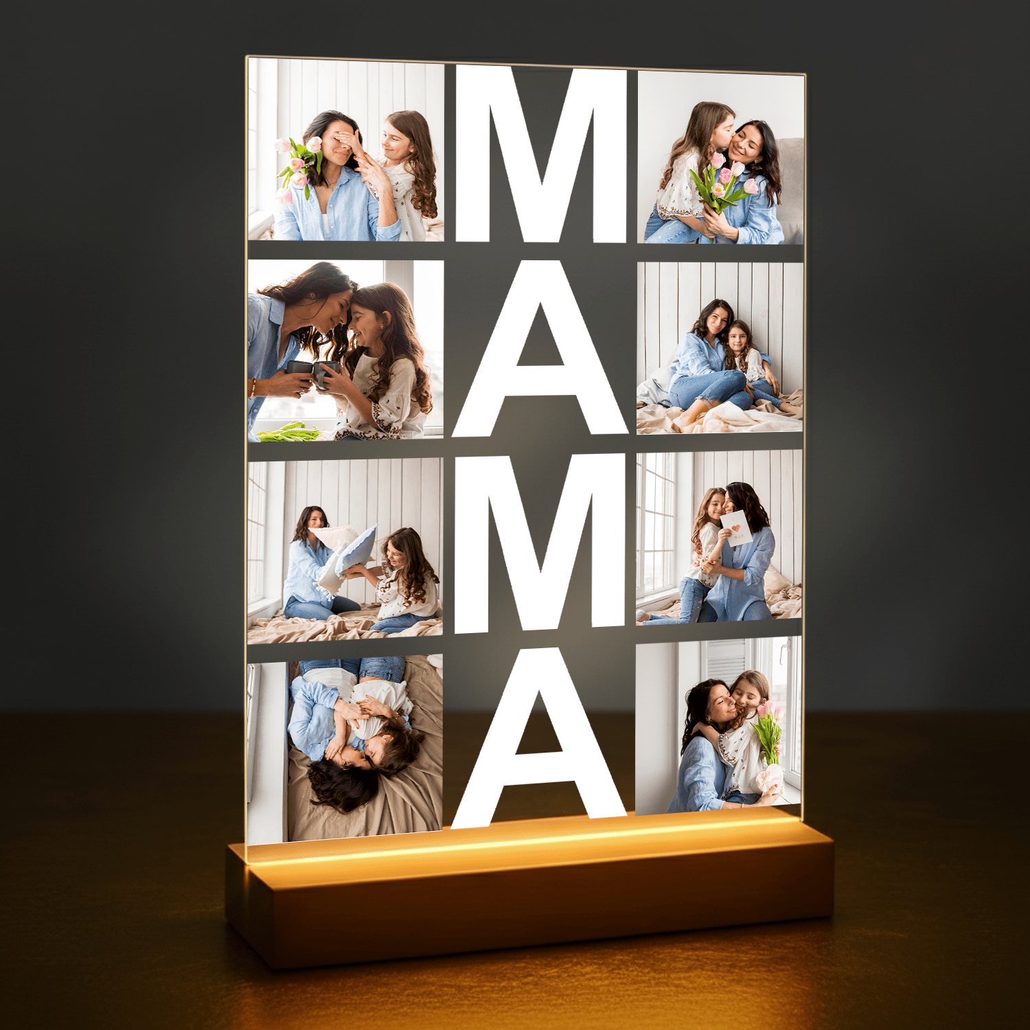 Fotokolaż Mama - Personalizowany druk na szkle dla mamy
