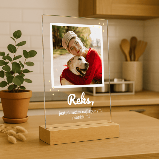 Najlepszy pies - personalizowany druk na szkle - Emmygift.pl