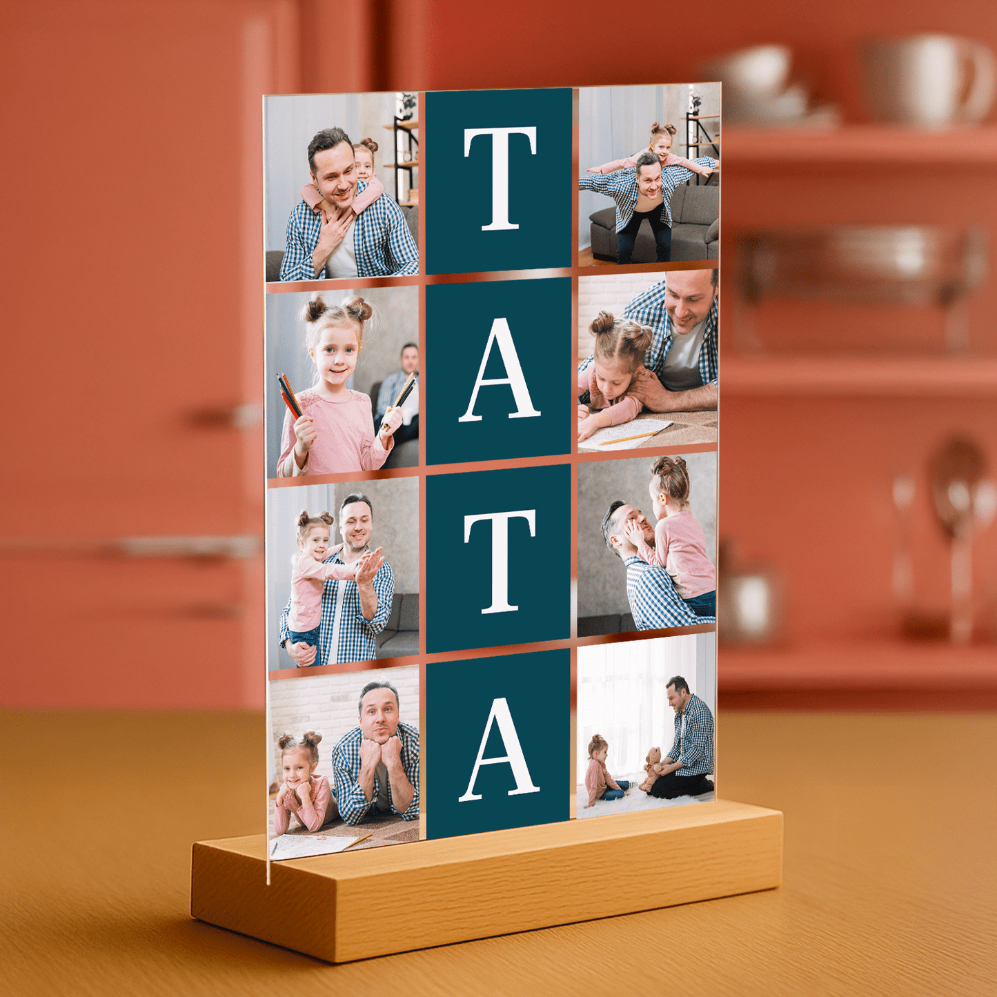 Fotokolaż 8 zdjęć - personalizowany druk na szkle - Emmygift.pl
