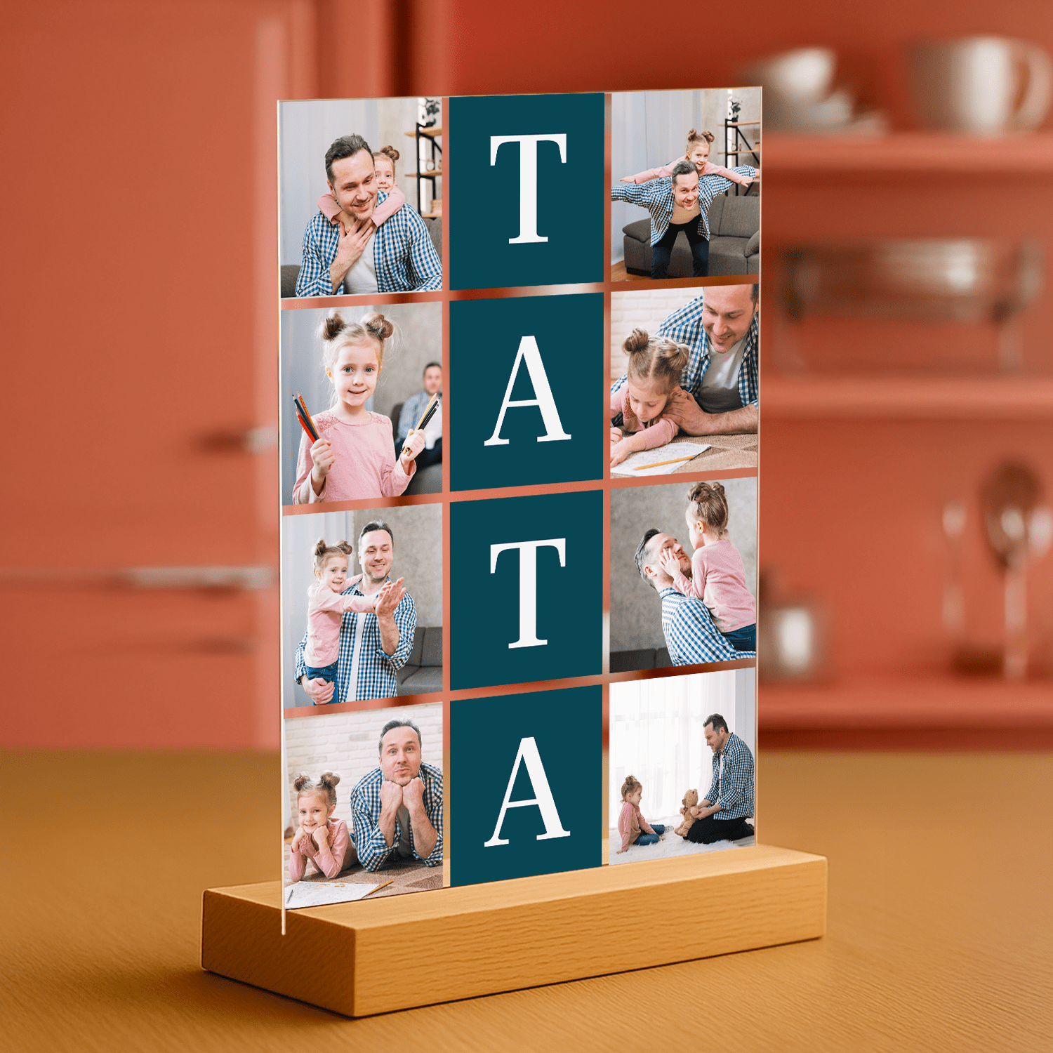 Fotokolaż 8 zdjęć - personalizowany druk na szkle - Emmygift.pl