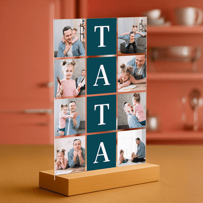 Fotokolaż 8 zdjęć - personalizowany druk na szkle - Emmygift.pl
