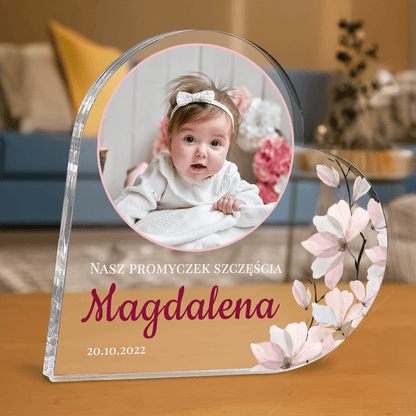 Promyczek szczęścia - personalizowane serce z nadrukiem - Emmygift.pl