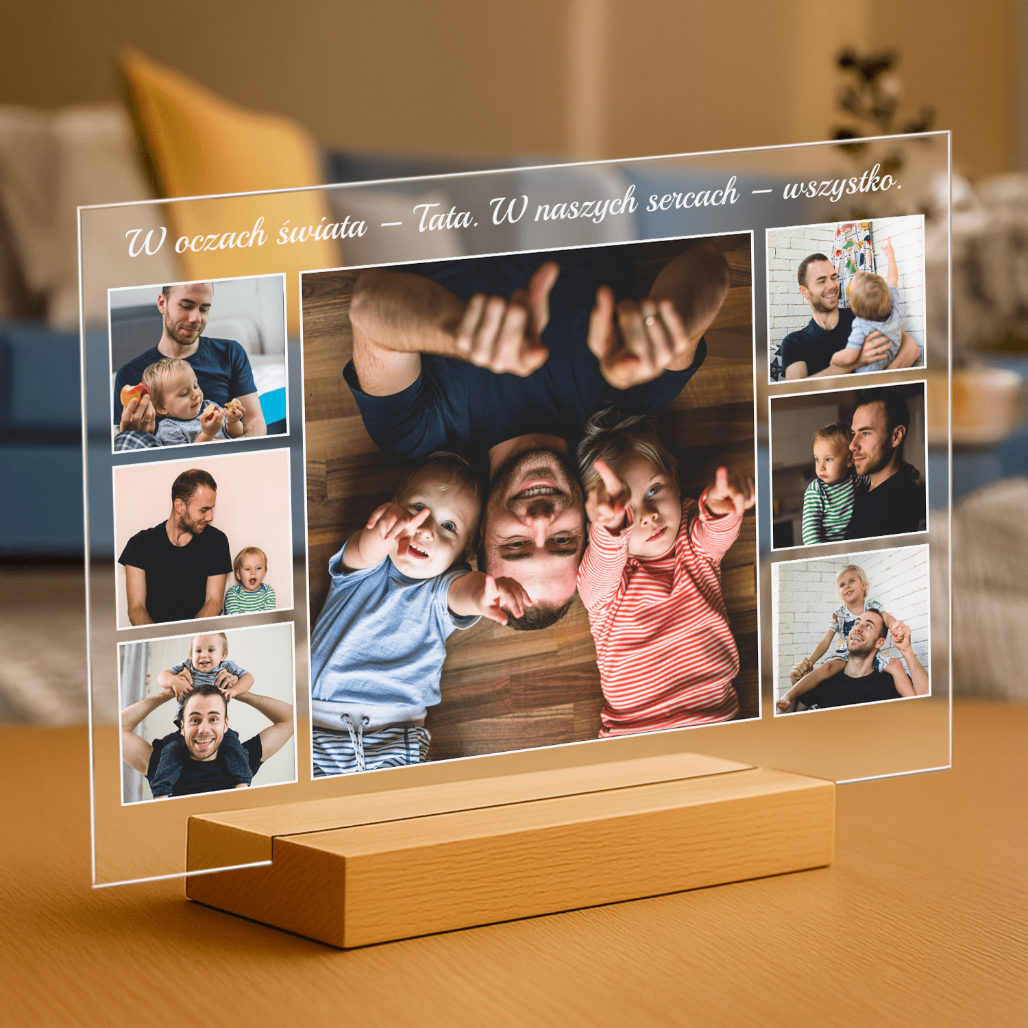 Jesteś dla nas wszystkim! - personalizowany druk na szkle - Emmygift.pl