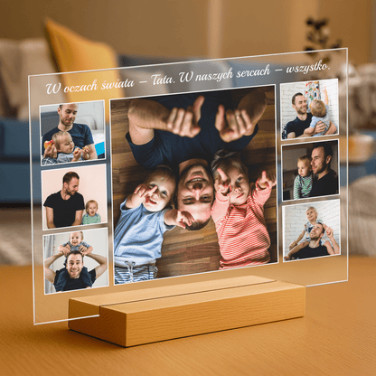 Jesteś dla nas wszystkim! - personalizowany druk na szkle - Emmygift.pl