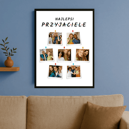 Najlepsi przyjaciele - personalizowany plakat dla przyjciółki - Emmygift.pl