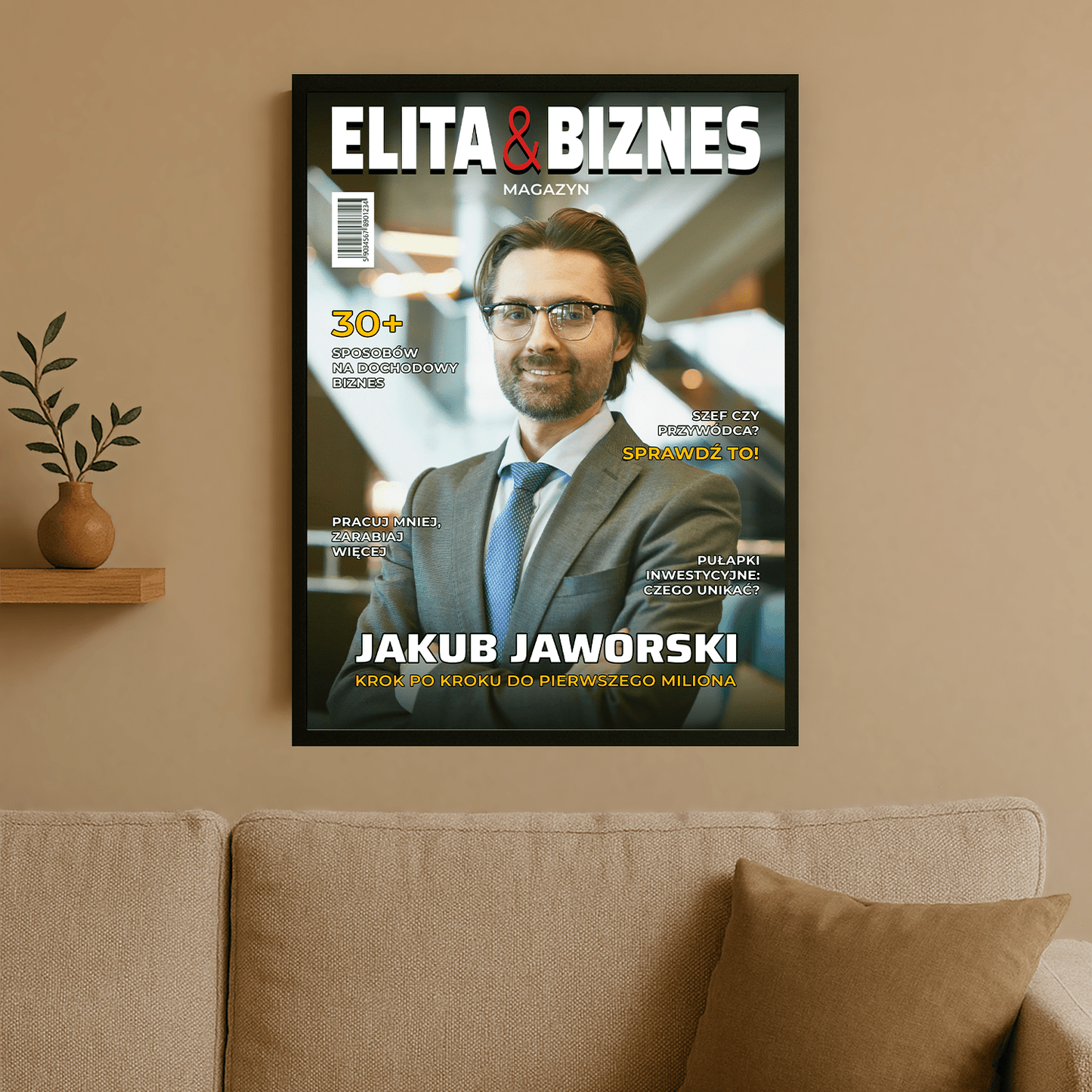 Biznesmen Roku - personalizowany plakat dla mężczyzny - Emmygift.pl