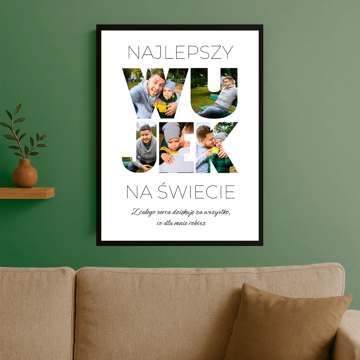 Najlepszy wujek na świecie - personalizowany plakat dla wujka - Emmygift.pl