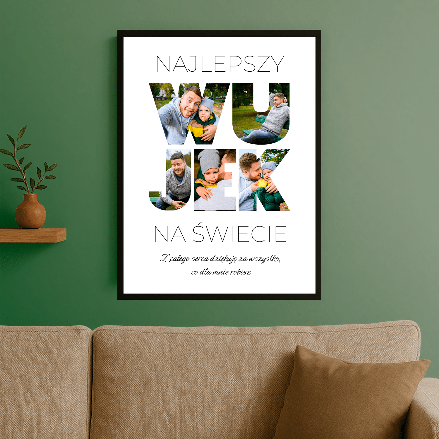 Najlepszy wujek na świecie - personalizowany plakat dla wujka - Emmygift.pl