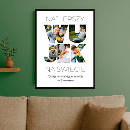 Najlepszy wujek na świecie - personalizowany plakat dla wujka - Emmygift.pl