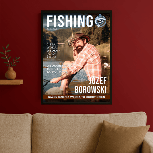 Mistrz wędki - personalizowany plakat dla wędkarza - Emmygift.pl