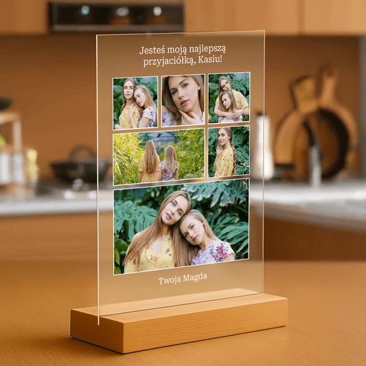 Najlepsza przyjaciółka - personalizowany druk na szkle - Emmygift.pl