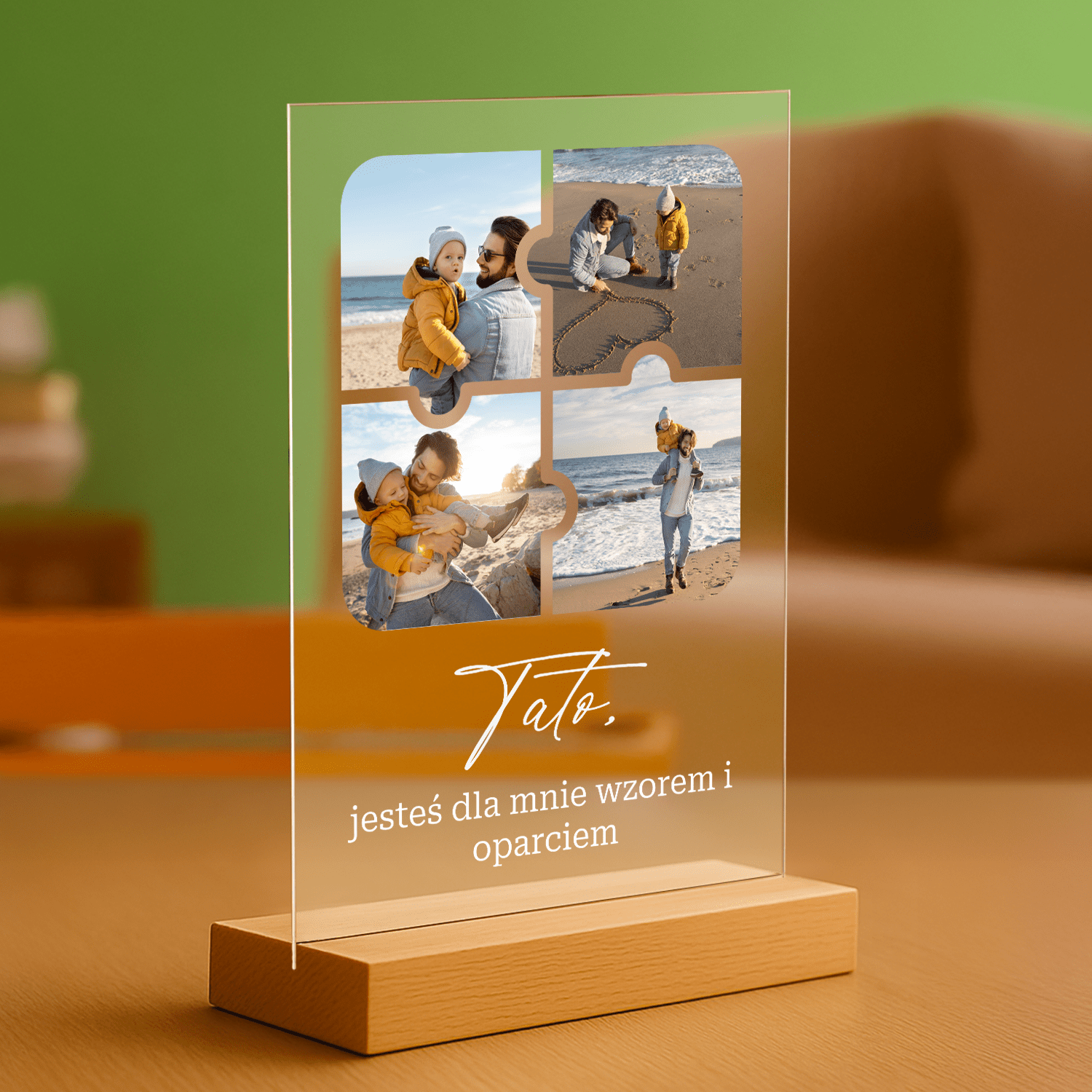 Fotokolaż puzzle - personalizowany druk na szkle - Emmygift.pl