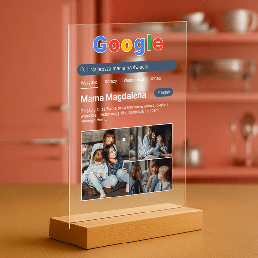 Szukaj Mama - personalizowany druk na szkle, prezent dla Mamy - Emmygift.pl