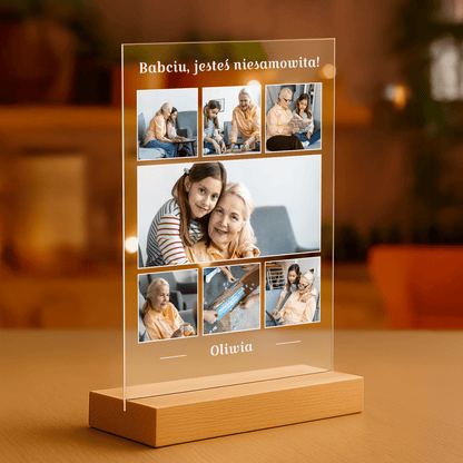 Babcia - personalizowany druk na szkle - Emmygift.pl