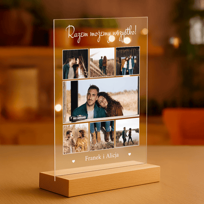 Razem możemy wszystko - personalizowany druk na szkle - Emmygift.pl