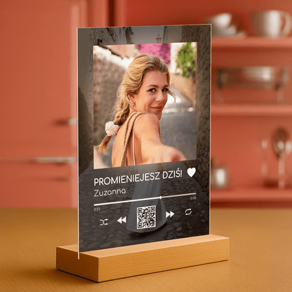 Promieniejesz dziś - personalizowany druk na szkle - Emmygift.pl