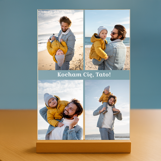 Kocham Cię, tato! - personalizowany druk na szkle