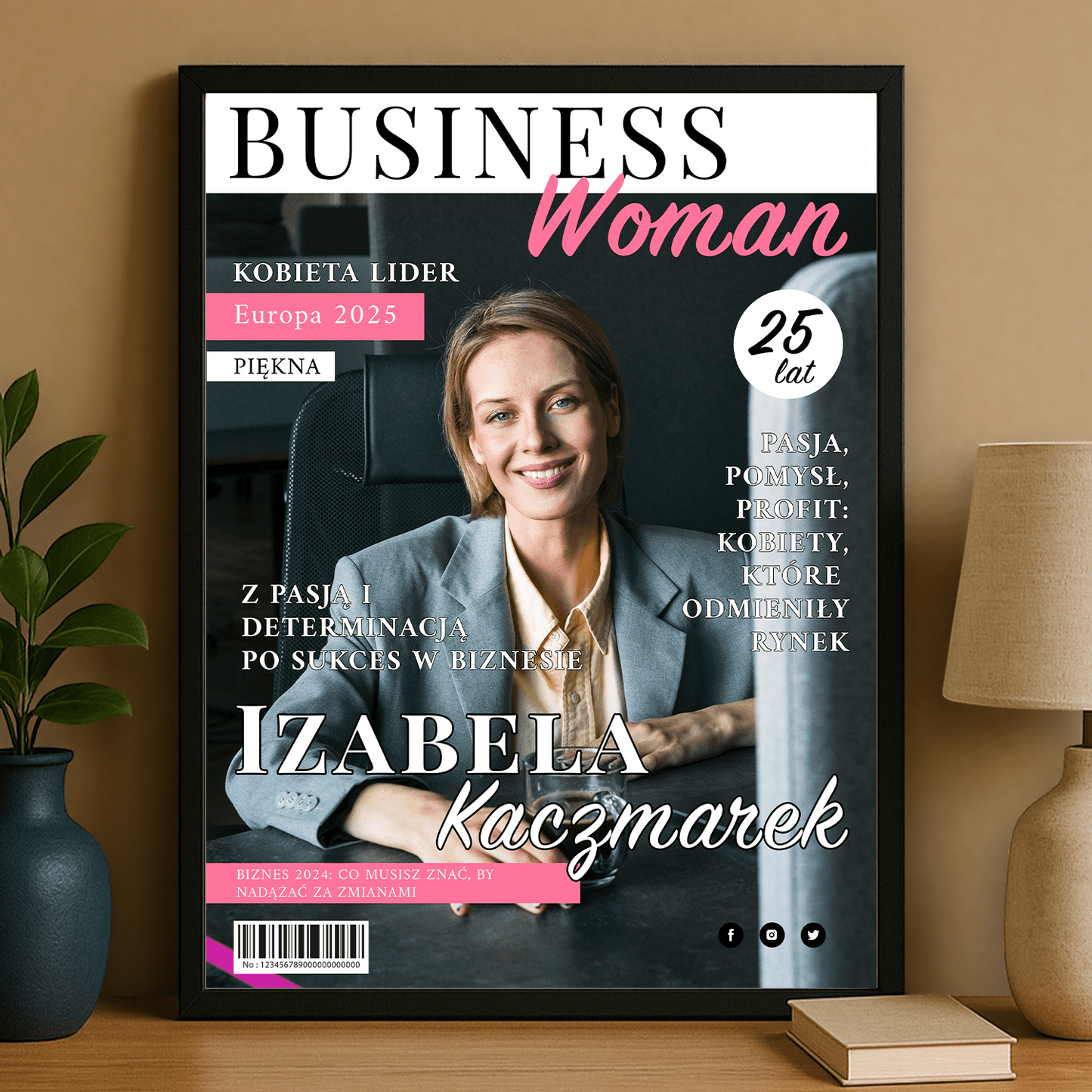 Kobieta biznesu - personalizowany plakat dla niej - Emmygift.pl