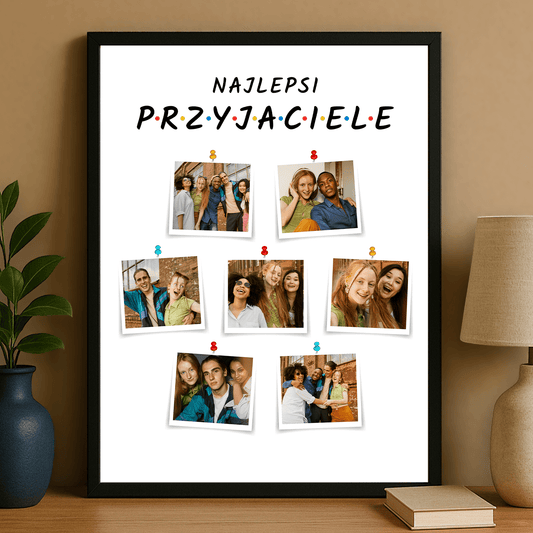 Najlepsi przyjaciele - personalizowany plakat dla przyjciółki - Emmygift.pl