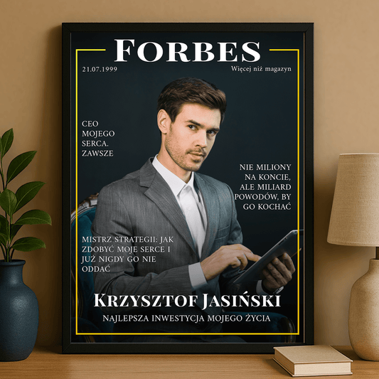 Mężczyzna sukcesu - personalizowany plakat dla mężczyzny - Emmygift.pl